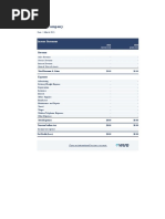 Income Statement Template Single Step