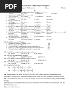 Absar School and College Timergara: Q1: Tick The Correct Option