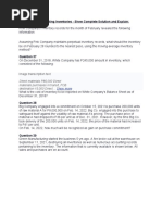 Intermediate Accounting Inventories Problems and Solution