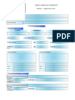 TAU App - Form