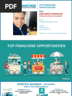 Top Franchise Opportunities With: Joeykenth Dionaldo