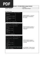 Hands-On Activity 1.1 SQL Data Definition Language Commands