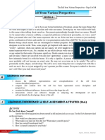 The Self From Various Perspectives: Learning Experiences & Self-Assessment Activities (Saa)