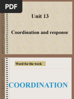 Unit 13: Coordination and Response