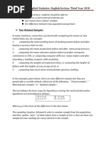 Lecture 7 - Applied Statistics - English Section-Third Year 2018