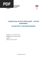 Capitulo 4, Cuentas de Activo Circulante - Activo Disponible