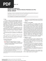 Rubber Property-Relative Abrasion Resistance by Pico Abrader Method