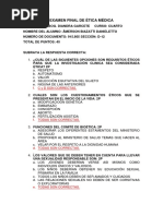 Examen Final - Etica Medica PDF