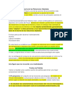 Teoría de Las Relaciones Objetales Examen