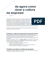 Aprenda Agora Como Disseminar A Cultura Da Empresa