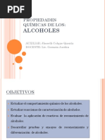 Propiedades Químicas de Los Alcoholes