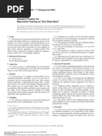 Macroetch Testing of Tool Steel Bars: Standard Practice For