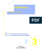 Cours N1-3eme Annee Secondaire-Algorithme Et Programmation-Algorithme - Mohamed Trabelsi