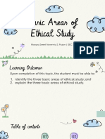 M4 Topic 1 - Basic Areas of Ethical Study