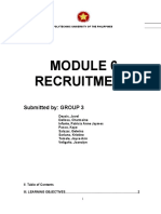 Module 6 Recruitment