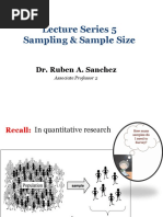 Sample Size and Sampling Technique