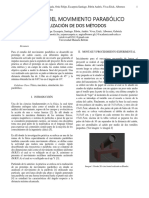 Análisis Del Movimiento Parabólico-Utilización de Dos Métodos