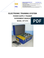 Eft-Ets Electronic Training System PWR Supply Trainer Exp Man PT Len Ind P4075