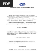 Modelo de Contrato de Cessao de Quotas de Sociedade Limitada