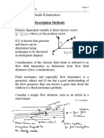 Chapter 4: Fluids Kinematics: Velocity and Description Methods