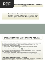 Tema 7. Procedimiento de Saneamiento de La Propiedad Agraria.