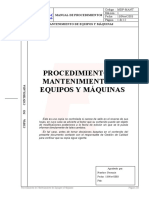 038 Procedimiento Mantenimiento Equipos Maquinas