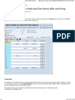 Difference Between Totals and Line Items After Archiving