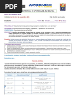 FICHA N°30 Act.12 EdA.8 - CANTIDAD. Planteamos Afirmaciones Sobre Prop. y Oper. Con Kcal. Notacion Científica 09.11.21 JARA.