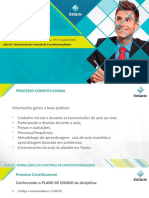 Aula 01 Teoria Geral Do Controle de Constitucionalidade CCJ0230 Processo Constitucional Docente Joaquim C Neto