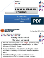 Pertemuan 4 Peubah Acak Dan Sebaran Peluang