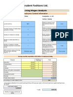 Living Wages Calculation Analysis