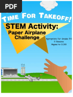 Stem Paper Airplane Challenge Time Fortakeoff