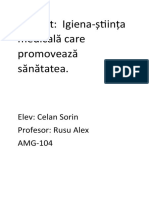 Igiena-Știința Care Promoveză Sănătatea