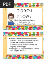 Facts About Negros Oriental