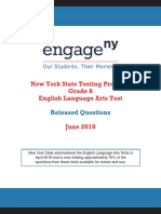 New York State Testing Program Grade 8 English Language Arts Test