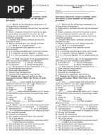 Parallel Assessment in English 10 Quarter 2 Module 2