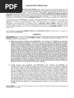 Resolucion de Contrato Entre Bisono y Ochoa