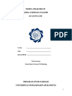 Modul Praktikum Kimia Farmasi Analisis Kuantitatif