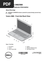 Dell Vostro 3460/3560: Setup and Features Information