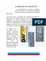 Tipos de Errores de Medición