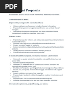 Investment Proposal Guidelines - IFC