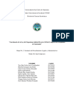 Cuestionario de La Ley Del Organismo Judicial