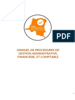 AGRO MAP - Manuel de Procédures Admnistratives Comptables Et Financières V1