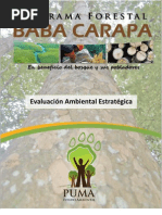 Evaluación Ambiental Estratégica Realizada Al Programa Baba Carapa