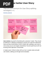 5 Letters For Better User Story Splitting