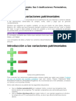 TEORIA de Variaciones Patrimoniales