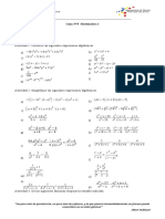 Guía N°5 Algebra, Ecuaciones