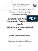 Evaluation of Noise Vibration in Boilers at High Loads