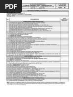 Lista de Chequeo Contrato de Prestación de Servicios 2021