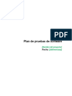 Plantilla de Plan de Pruebas de Software